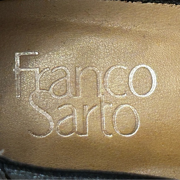 Franco Sarto Starland Black Leather Loafter Pointed Toe Size 10 - Picture 2 of 10